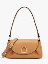 Cross Body Tas /schoudertas Shadow Leder Etrier Geel shadow ESHA163S